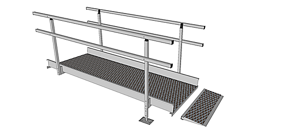 Connecting plate for 1500mm modular ramp system 